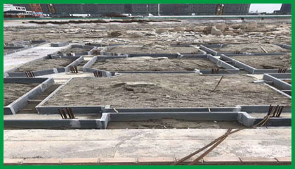 承臺陶?？招陌?工地磚胎膜用墻板