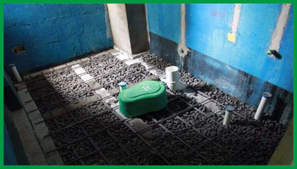 用于衛(wèi)生間回填陶粒，室內(nèi)墊層